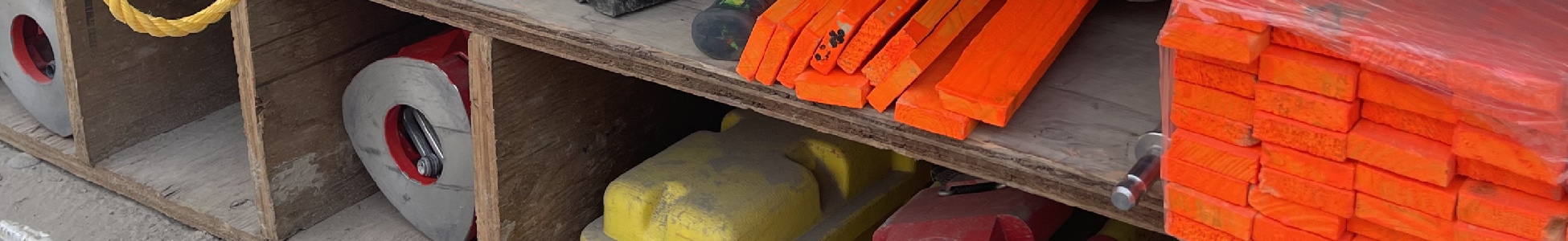 one of our construction surveyors in alberta took this photo of the surveying equipment in the back of the pickup truck